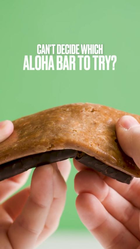 ALOHA protein bar ad still